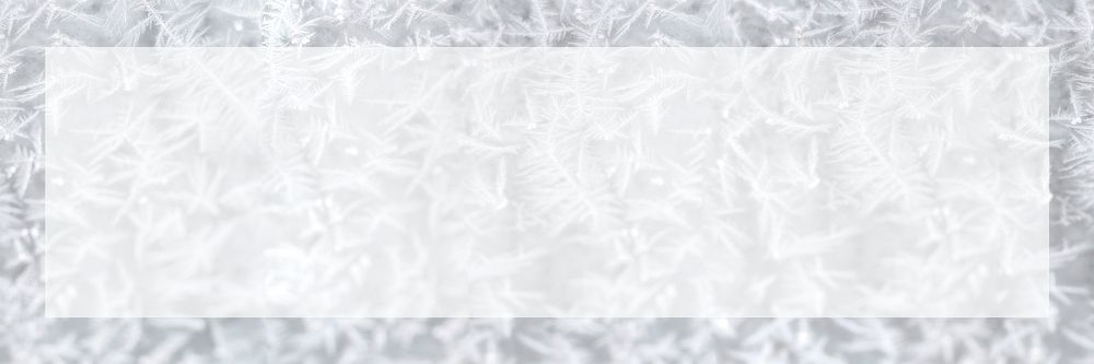 White ice flake banner psd  background design space