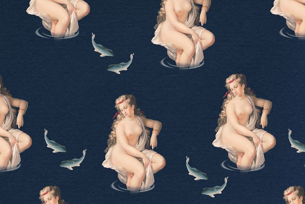Female nude art background