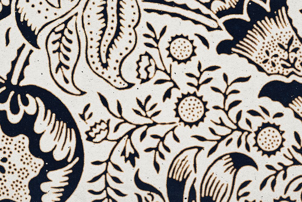 Decorative vintage flower ornament seamless pattern background 
