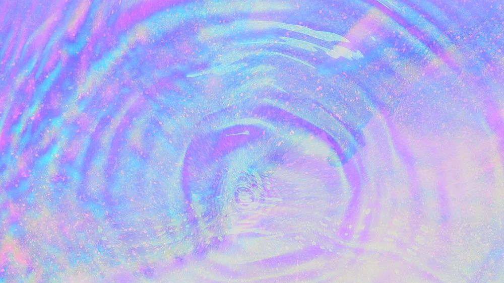 Holographic purple water ripple background