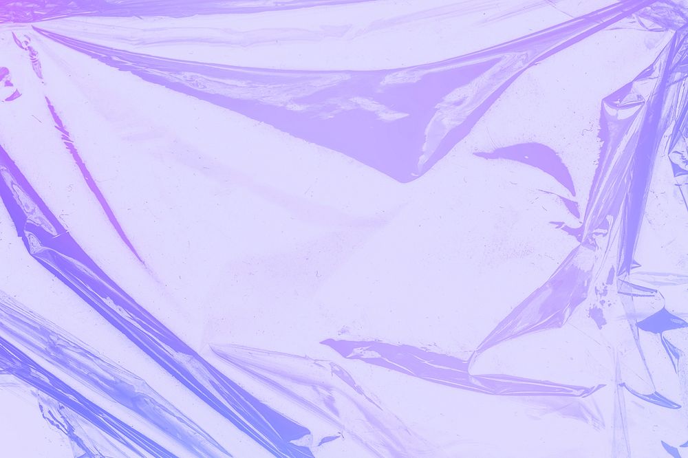 Purple plastic holographic texture background wrinkled