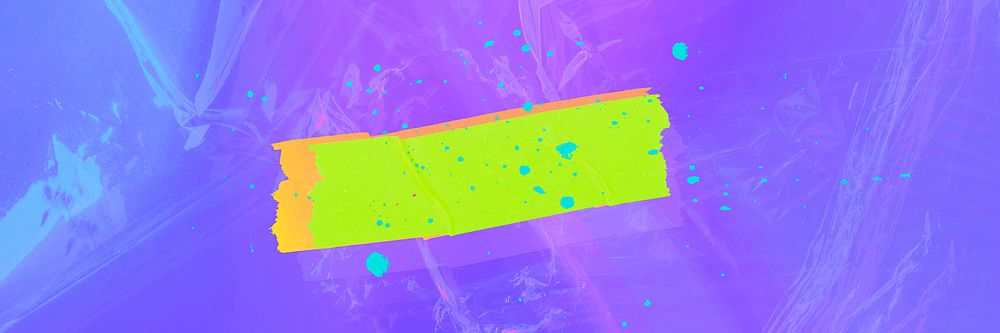 Purple neon plastic wrap texture holographic background design space