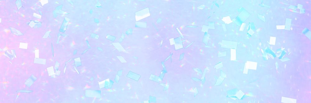 Pastel gradient confetti background holographic