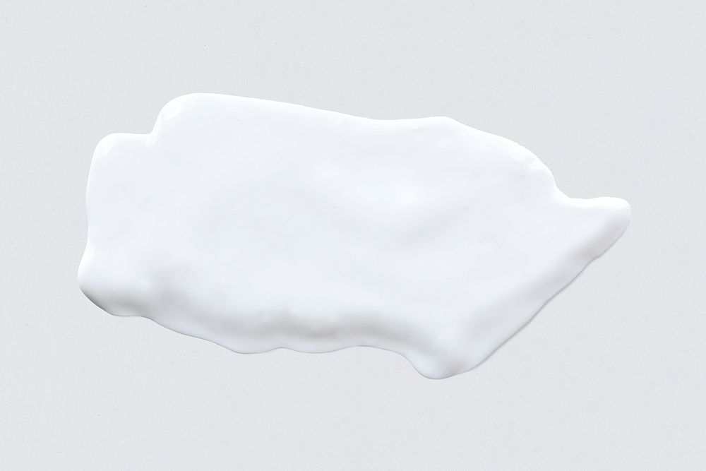 White cream smear texture psd on off white
