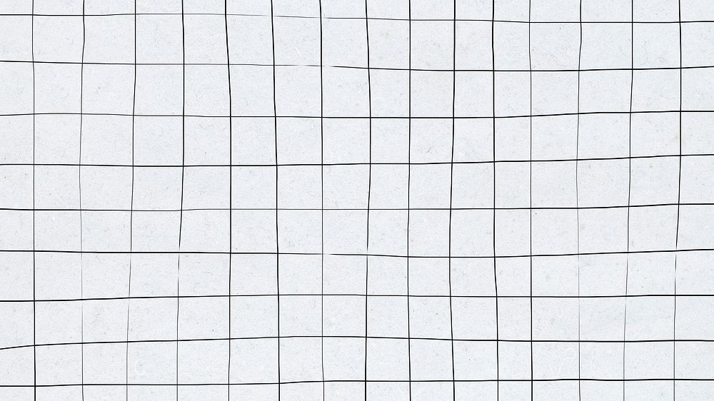 Distorted grid on white wallpaper