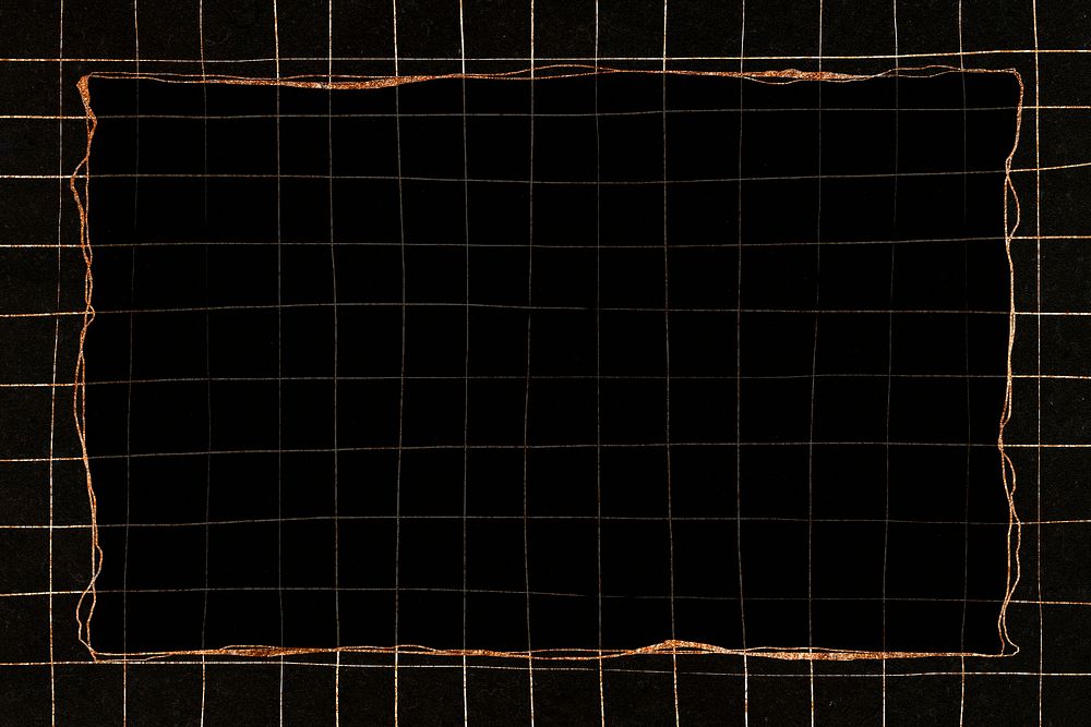 Shimmery grid frame psd black background