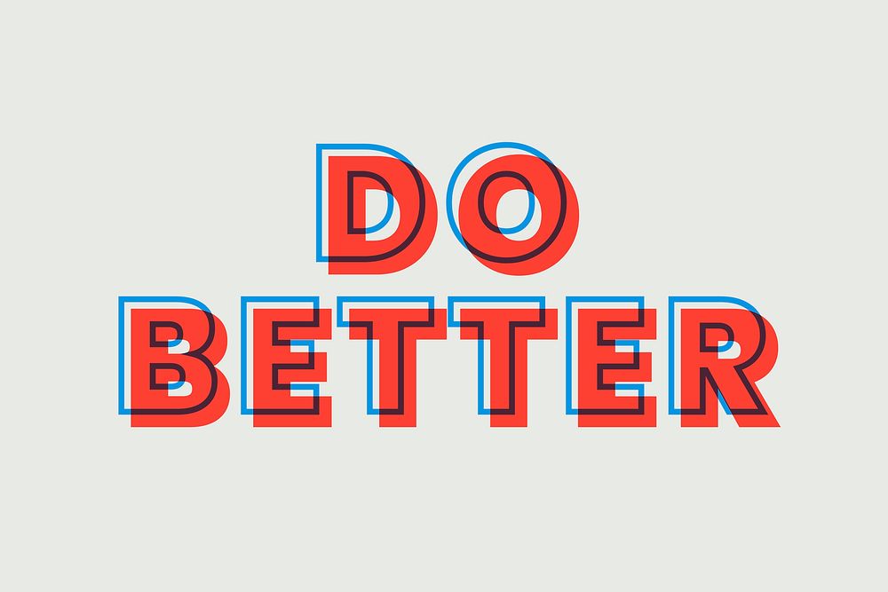 Do better multiply font vector text typography