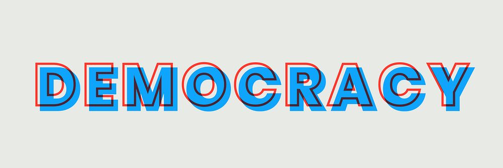 Multiply font democracy message typography