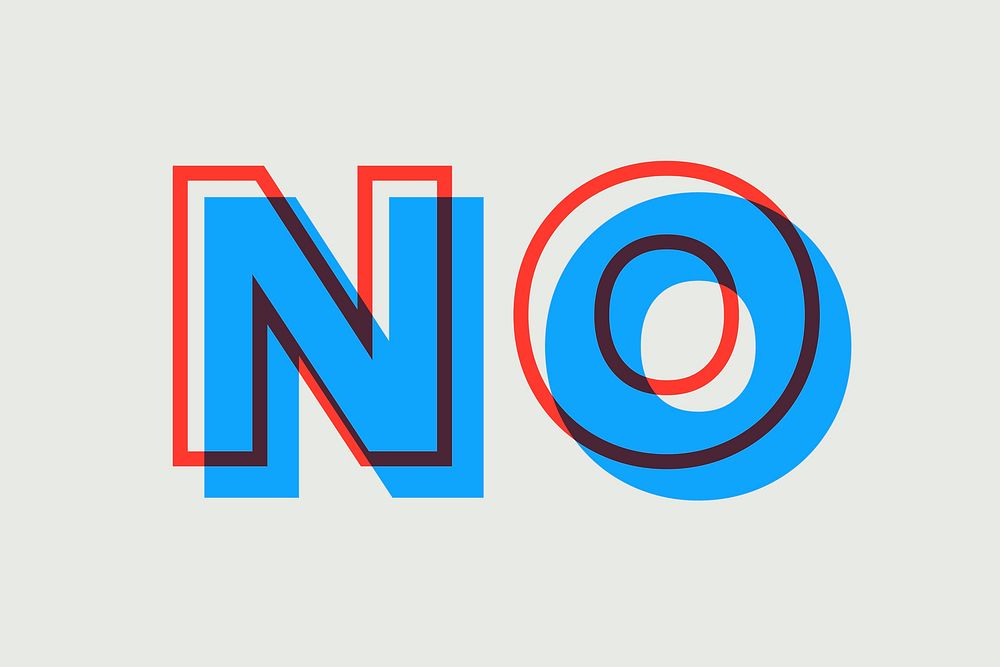 No layered multiply font typography