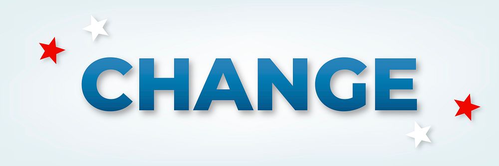 Change text typography word on blue