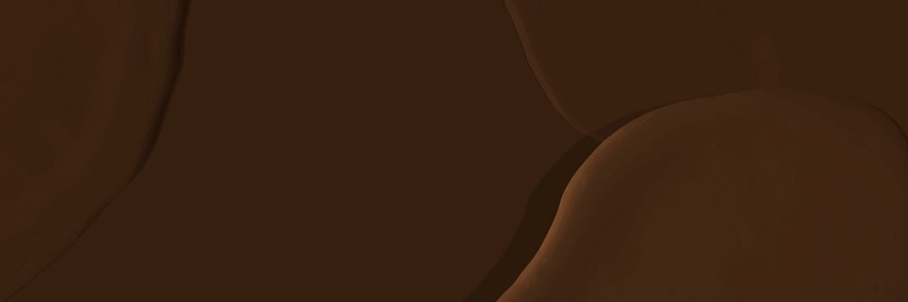 Abstract dark brown acrylic paint email header background