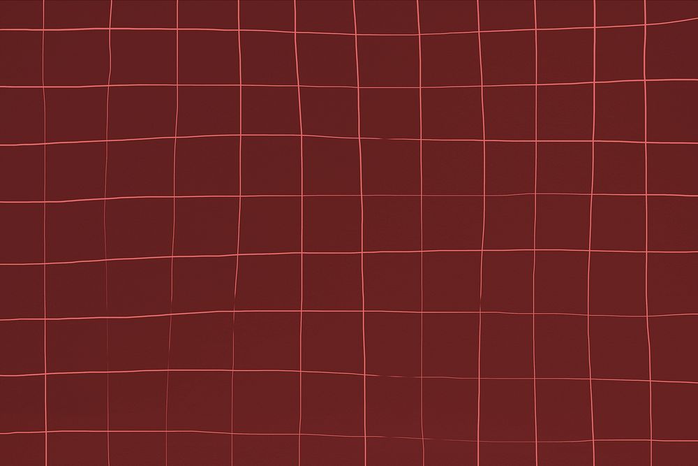 Crimson distorted geometric square tile texture background
