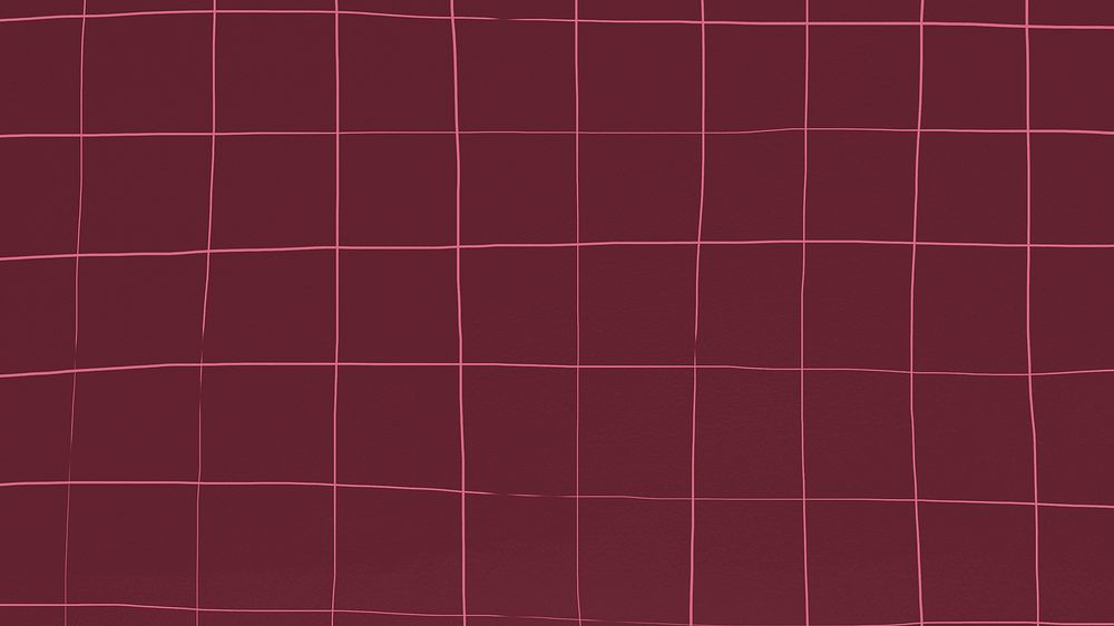 Grid pattern dark red square geometric background deformed