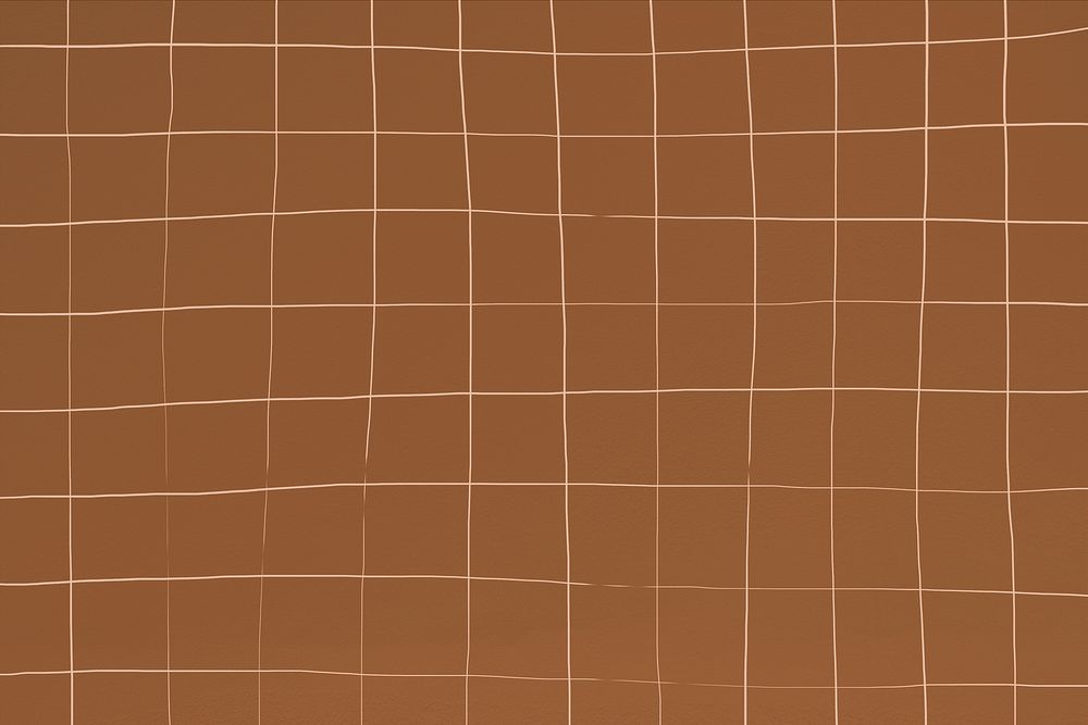 Distorted caramel color pool tile pattern background