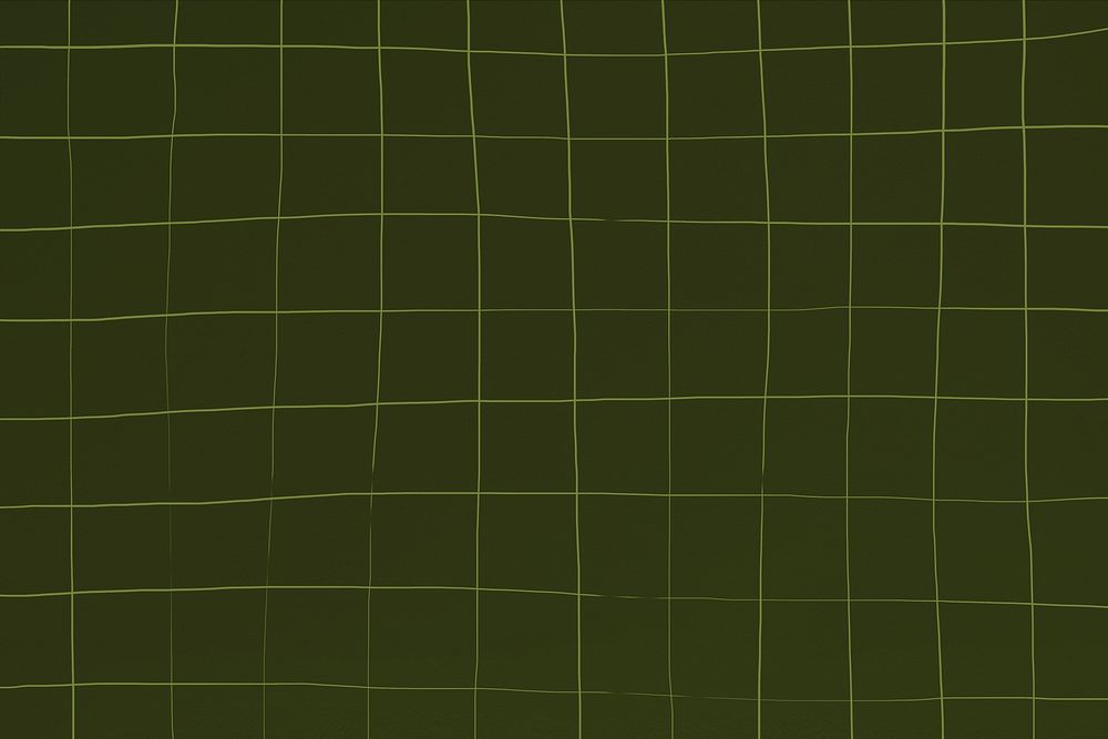 Watercolor pattern dark green square geometric background deformed