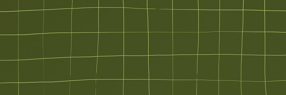 Distorted dark olive green square ceramic tile texture background