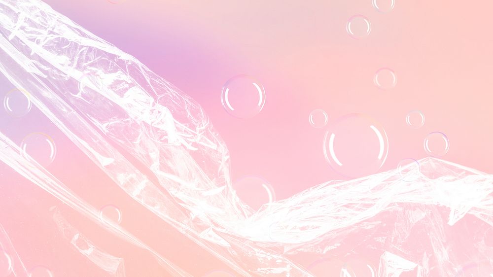Plastic texture pastel background psd bubbles