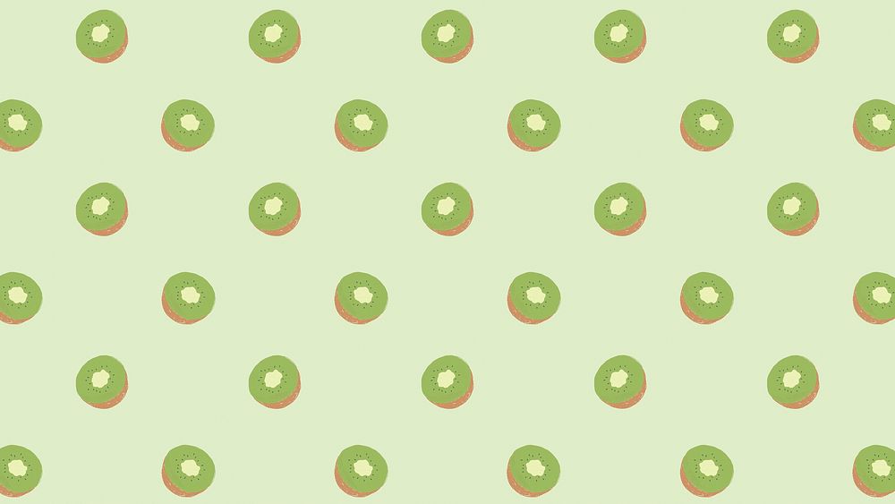 Vector seamless kiwi pattern pastel background