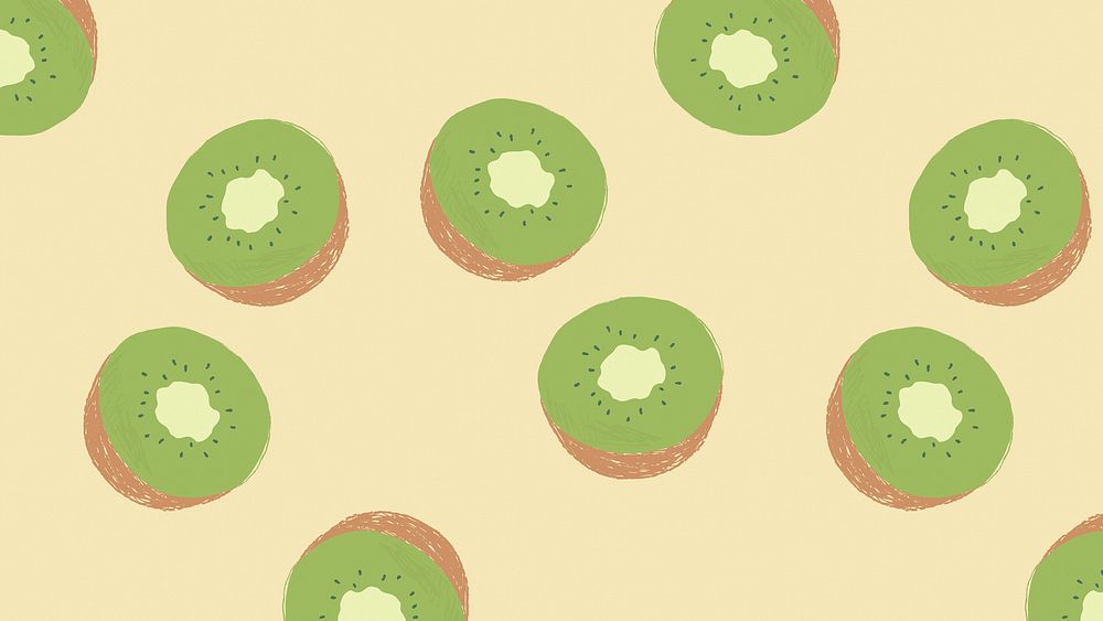 Kiwi fruit pattern pastel background