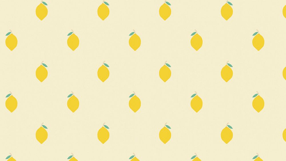 Lemon fruit pattern pastel background