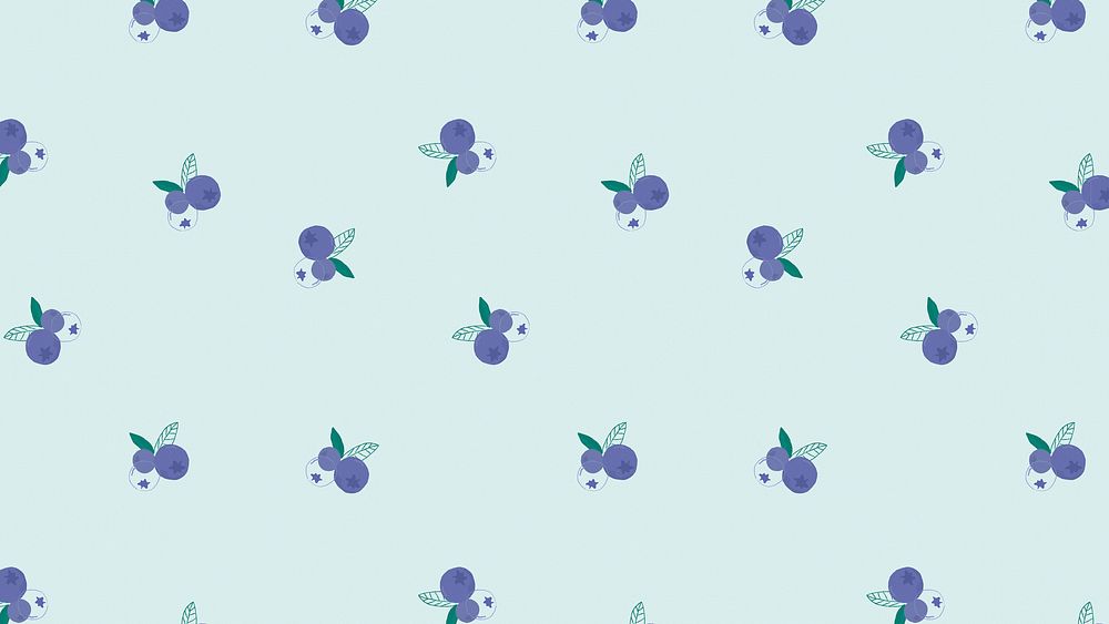 Blueberry fruit pattern pastel background