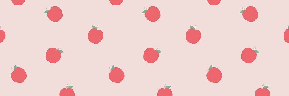 Fruit apple pattern pastel background