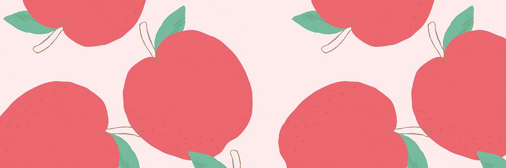 Fruit apple pattern pastel background