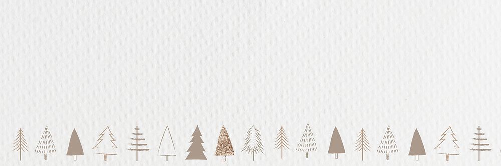 Minimal gold Christmas social media banner with design space