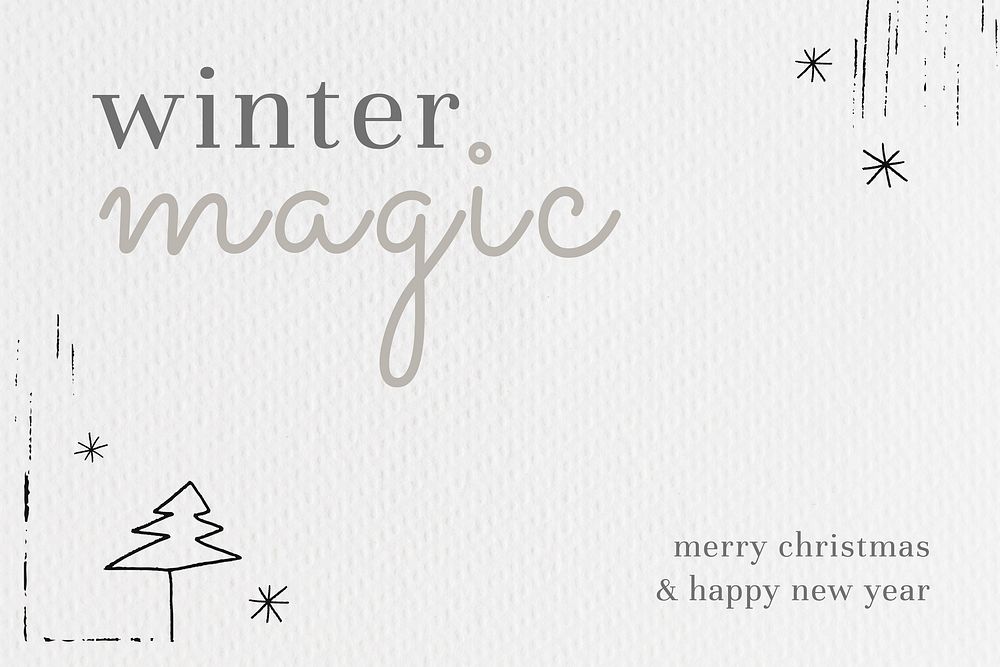 Magical Christmas greeting festive social media banner