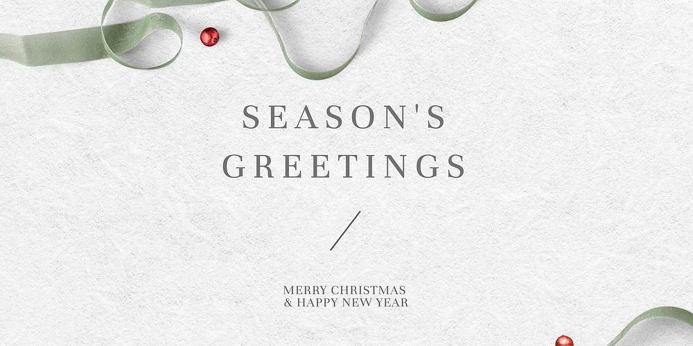 Christmas season&rsquo;s greetings social media banner background