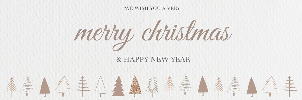 Merry Christmas season's greetings festive social media banner