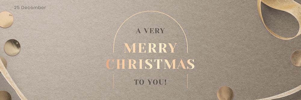 Vector Merry Christmas wish banner festive background
