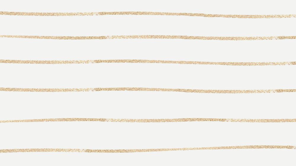 Golden vector shimmery stripes pattern on beige background