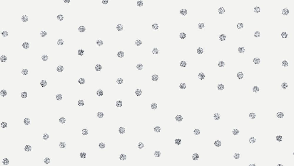 Silver vector polka dot shimmery off white background