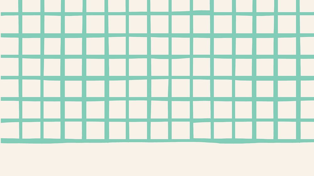 Plain green grid psd pattern on beige background