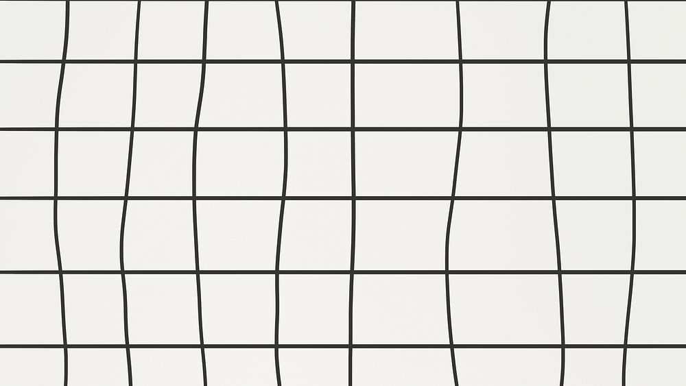 Minimal black cursive grid on off white wallpaper