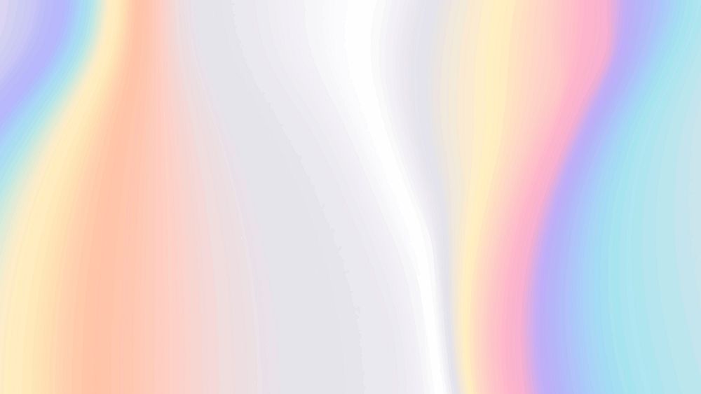 Colorful holographic vector silvery pastel background