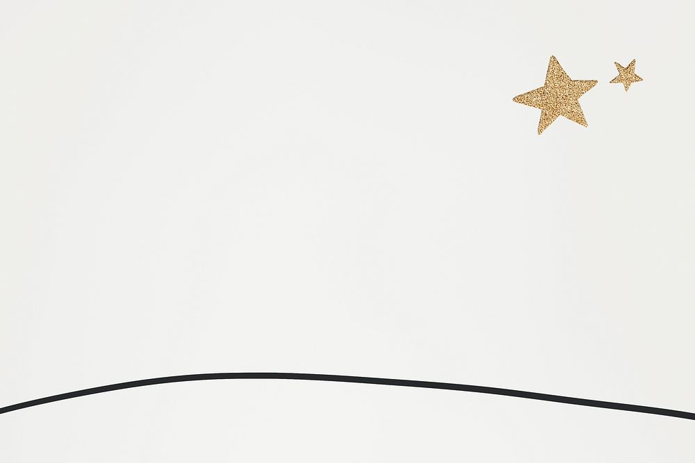 Vector glittery gold stars simple wallpaper for kids