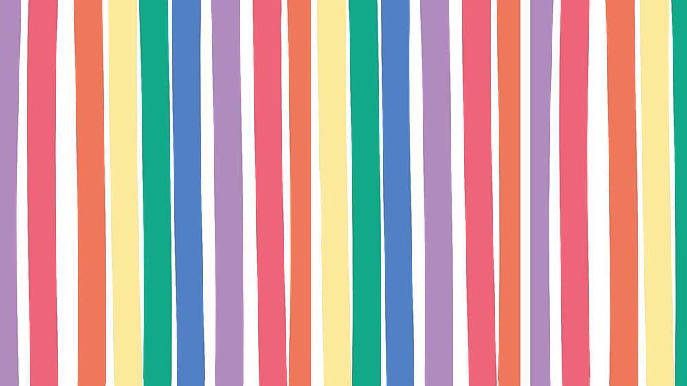 Rainbow vector striped cute pattern wallpaper