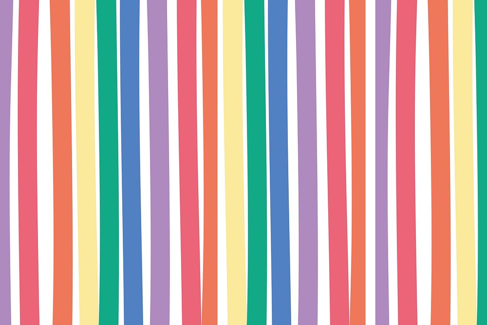 Colorful stripes psd plain cute pattern background