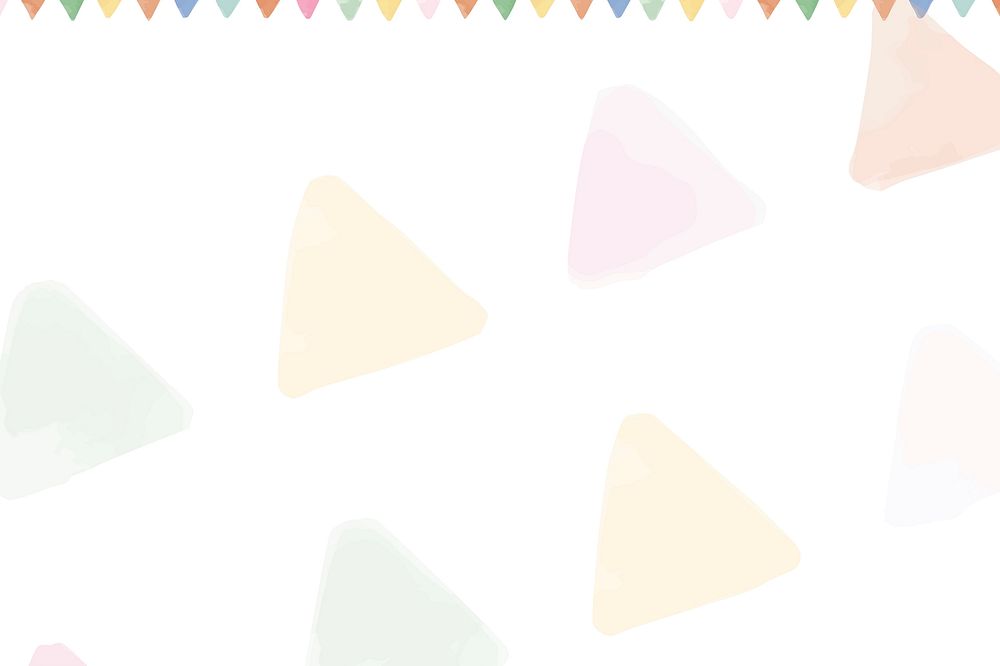 Pastel colorful vector triangle watercolor pattern wallpaper