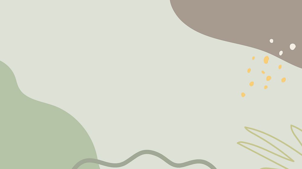 Modern psd memphis cute green pattern background