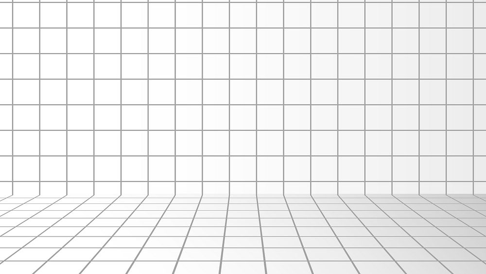 Minimal grid vector black and white background