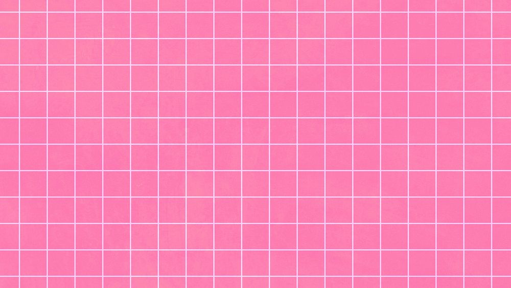 Hot pink aesthetic grid pattern background