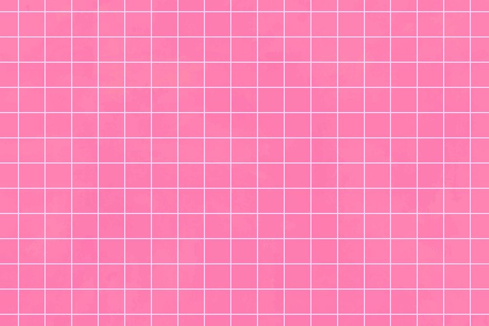 Hot vector pink aesthetic grid pattern background