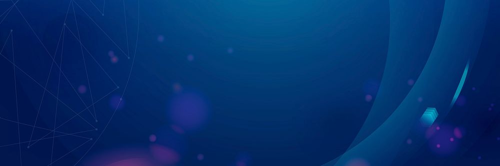 Gradient dark blue futuristic digital bokeh background