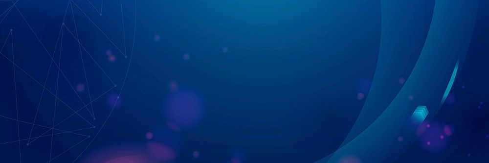 Gradient dark blue vector futuristic digital bokeh background