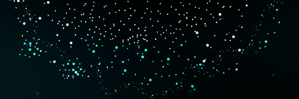 Technology particle dots psd digital dark background