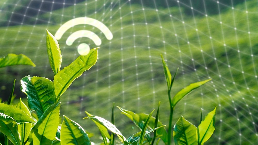 Smart farming 5 green plant product agricultural technology blog banner background