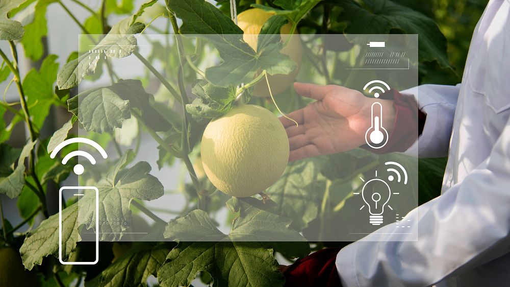 Smart agriculture 5.0 green plant product farming technology blog banner